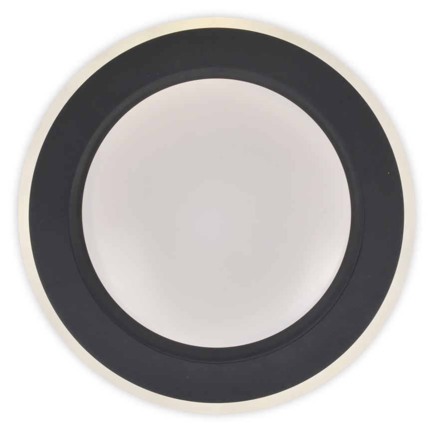 Top Light - Plafón LED regulable NORMAN LED/60W/230V diá. 49 cm negro + control remoto