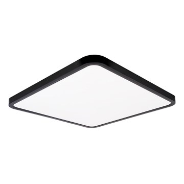 Top Light - Plafón LED regulable REVIT LED/50W/230V 3000-6500K 50x50 cm negro + control remoto