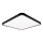 Top Light - Plafón LED regulable REVIT LED/50W/230V 3000-6500K 50x50 cm negro + control remoto
