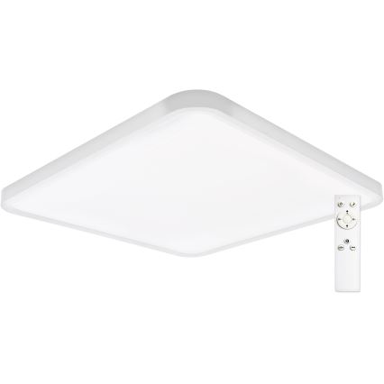 Top Light - Plafón LED regulable REVIT LED/50W/230V 3000-6500K 50x50 cm blanco + control remoto