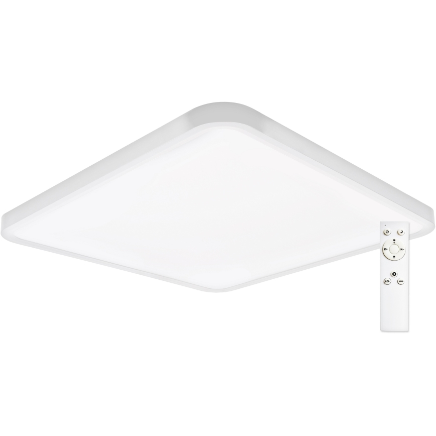 Top Light - Plafón LED regulable REVIT LED/50W/230V 3000-6500K 50x50 cm blanco + control remoto