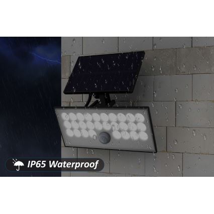 Top Light - Proyector solar de pared LED con sensor HELEON VARIO LED/8W/3,7V IP65 4000K 2200 mAh + mando a distancia