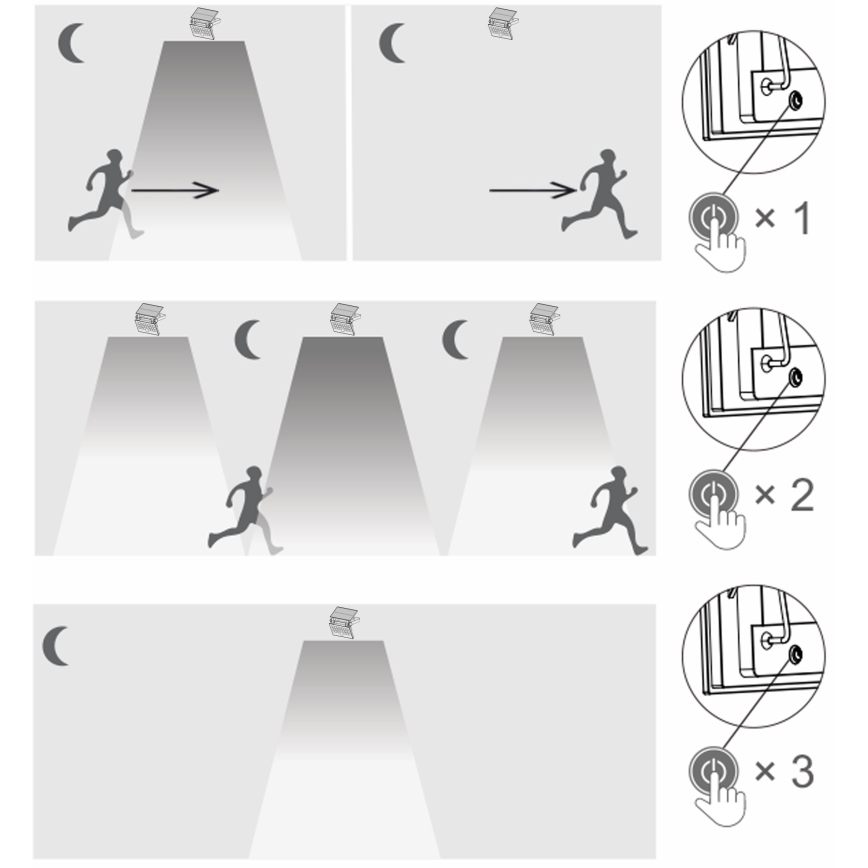Top Light - Reflector LED solar de pared con sensor HELEON PRO LED/8W/3,7V IP65 4000K