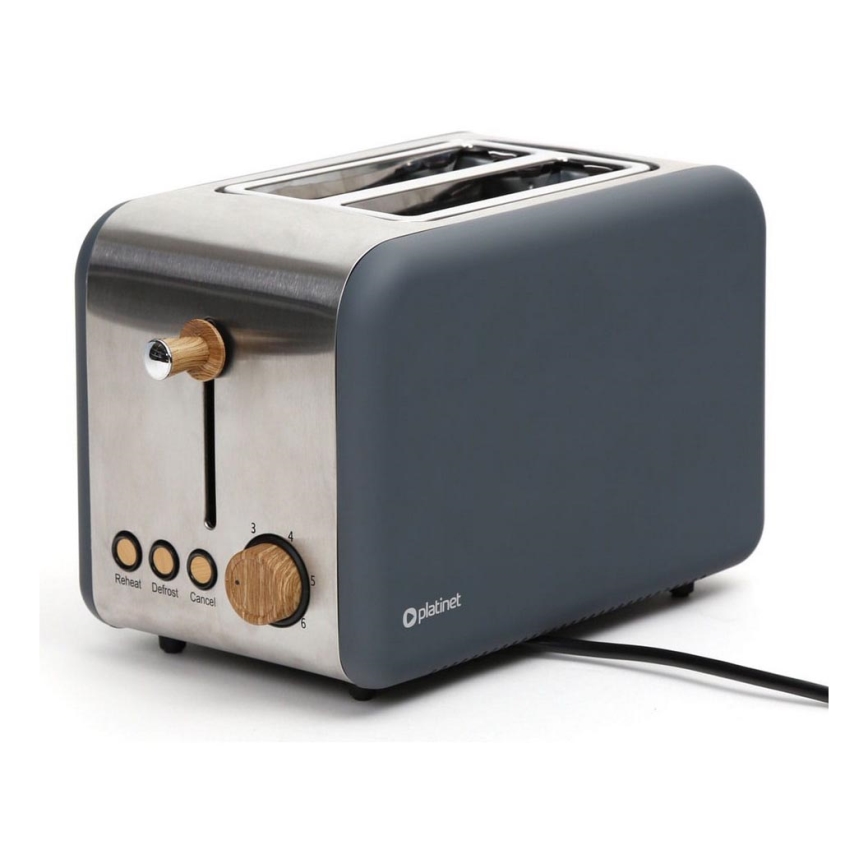 Tostadora con dos agujeros 900W/230V acero inoxidable/gris