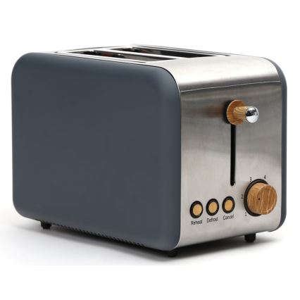 Tostadora con dos agujeros 900W/230V acero inoxidable/gris