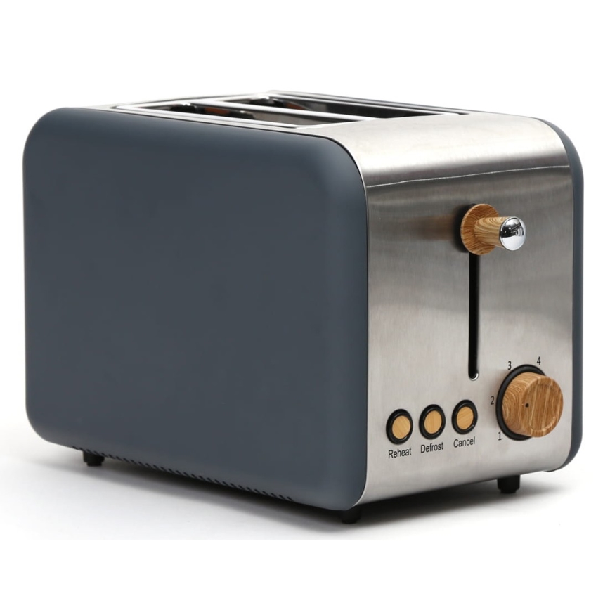 Tostadora con dos agujeros 900W/230V acero inoxidable/gris