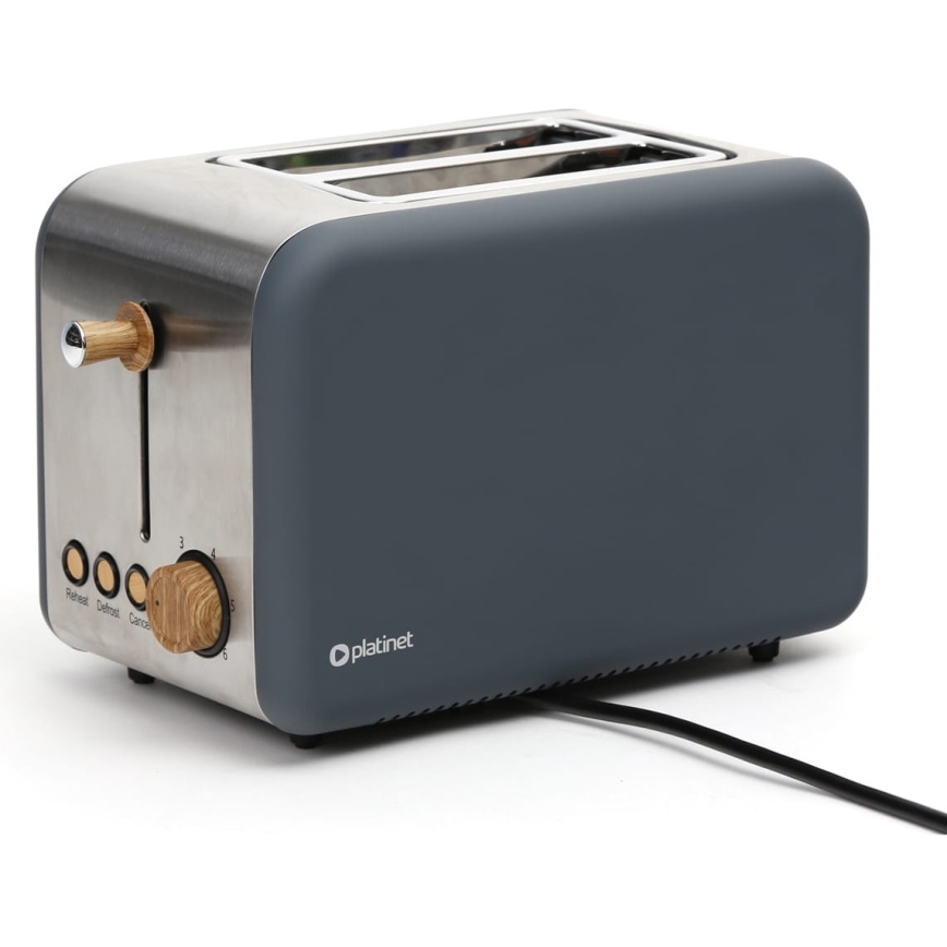 Tostadora con dos agujeros 900W/230V acero inoxidable/gris