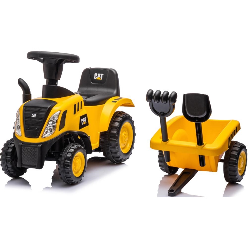 Tractor de empuje para montar CAT amarillo/negro