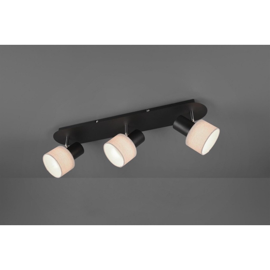 Trio - Foco WAILER 3xGU10/5W/230V negro
