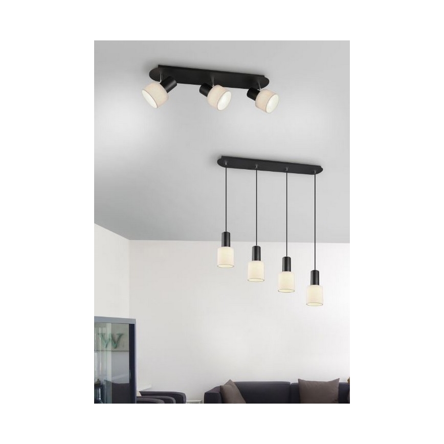 Trio - Foco WAILER 3xGU10/5W/230V negro