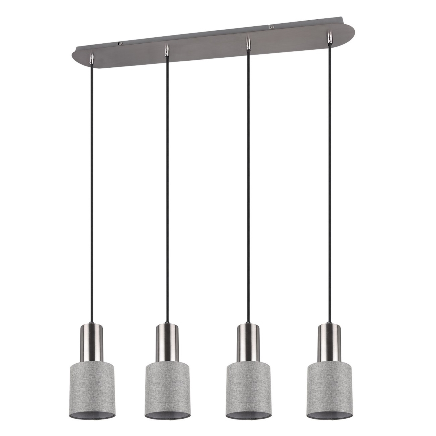 Trio - Lámpara colgante WAILER 4xGU10/5W/230V gris