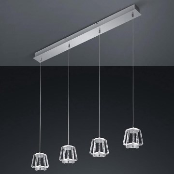 Trio - Lámpara de araña de luces LED regulable con cable QUIRL 4xLED/4,5W/230V