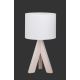 TRIO - Lámpara de mesa GING 1xE14/40W/230W blanco