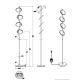 Trio - Lámpara de pie LED regulable OLYMPUS 4xLED/4,2W/230V