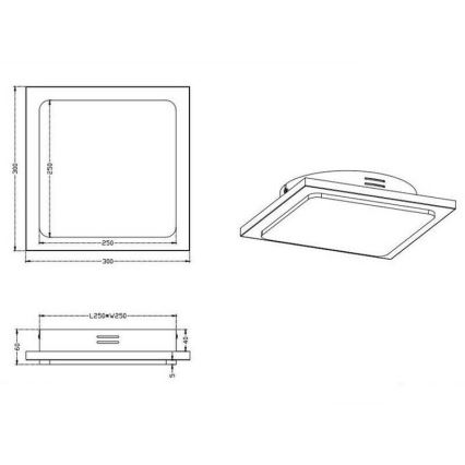 TRIO - LED Plafón regulable DENVER 1xLED/20W/230V pátina