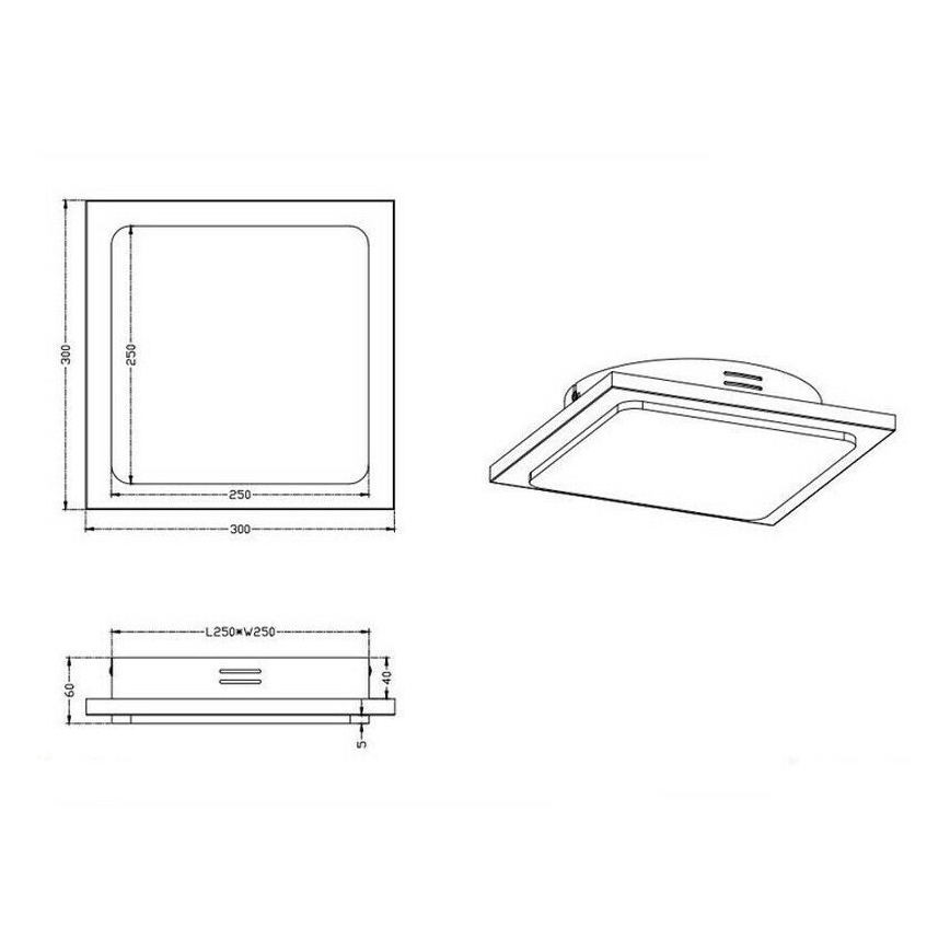 TRIO - LED Plafón regulable DENVER 1xLED/20W/230V pátina