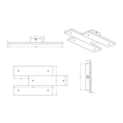 Trio - Plafón LED DENVER 3xLED/10W/230