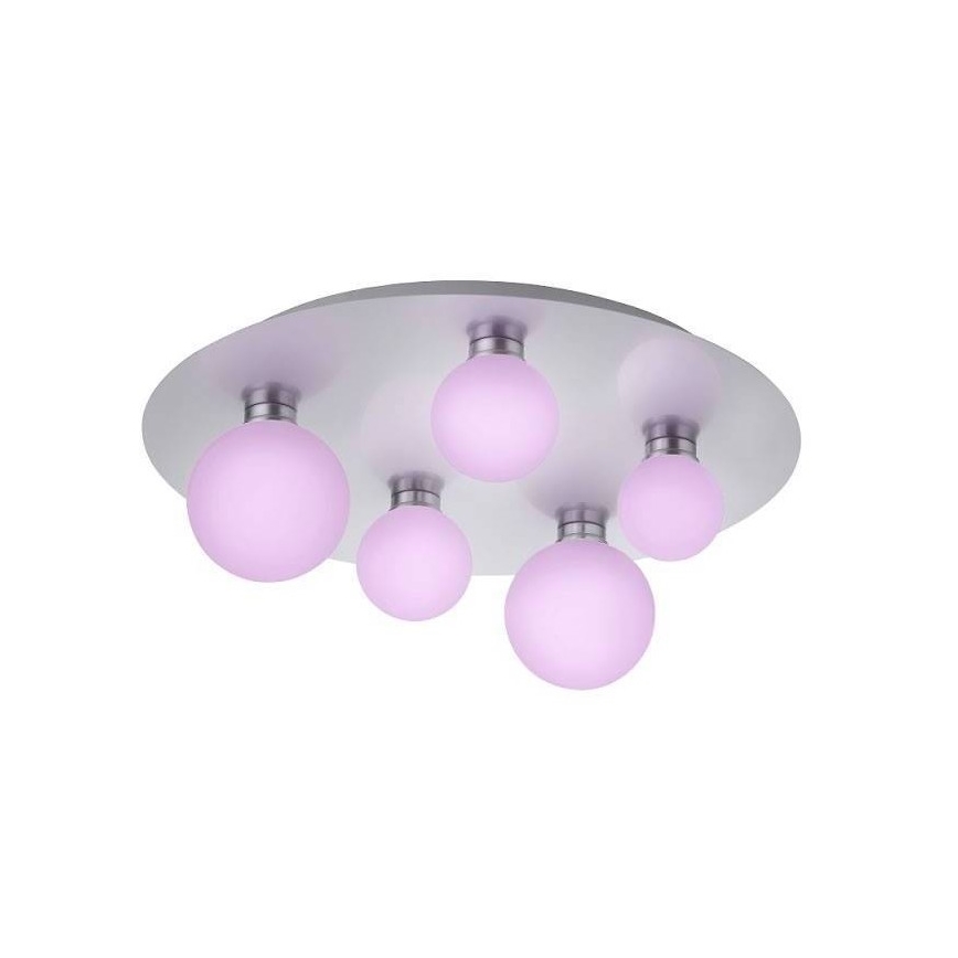 Trio - Plafón LED RGB regulable DICAPO 5xLED/3W/230V 3000-5000K + mando a distancia
