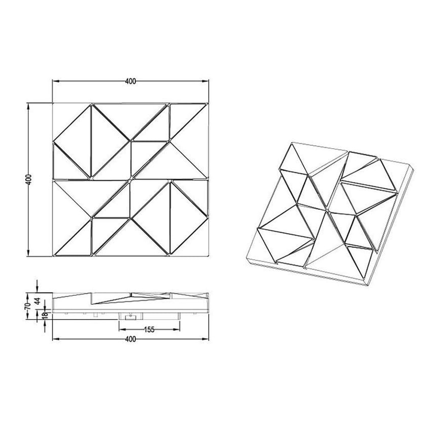 Trio - Plafón LED TRINITY LED/24W/230V 3000/4000/5500K