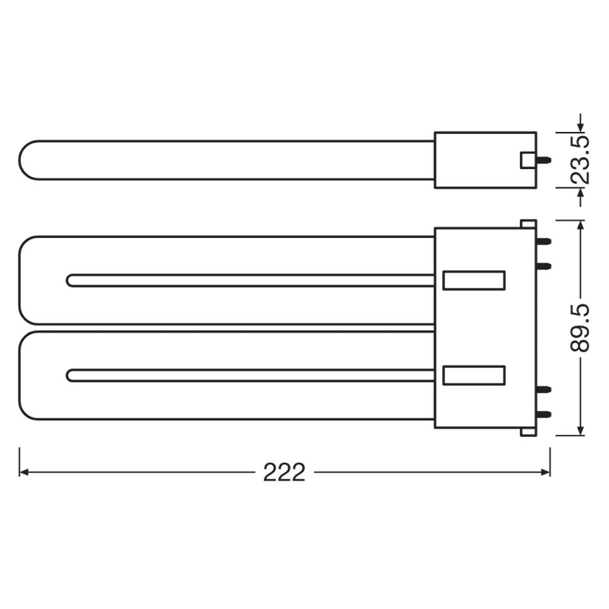 Tubo fluorescente LED 2G10/20W/230V 3000K - Osram