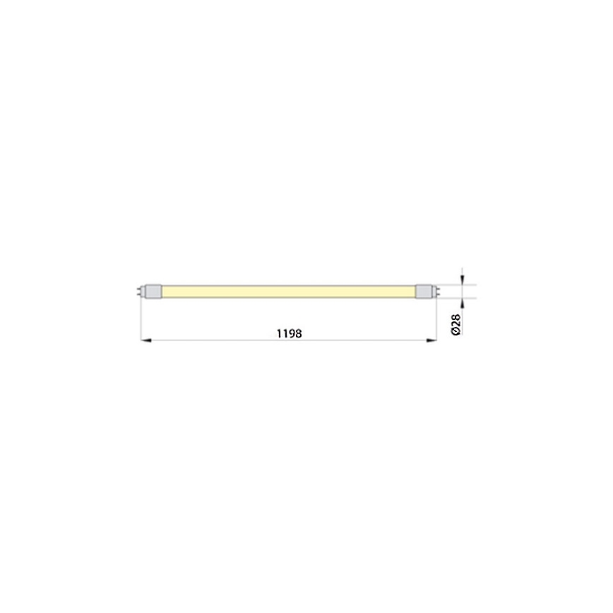 Tubo fluorescente LED ECOSTER T8 G13/18W/230V 4000K