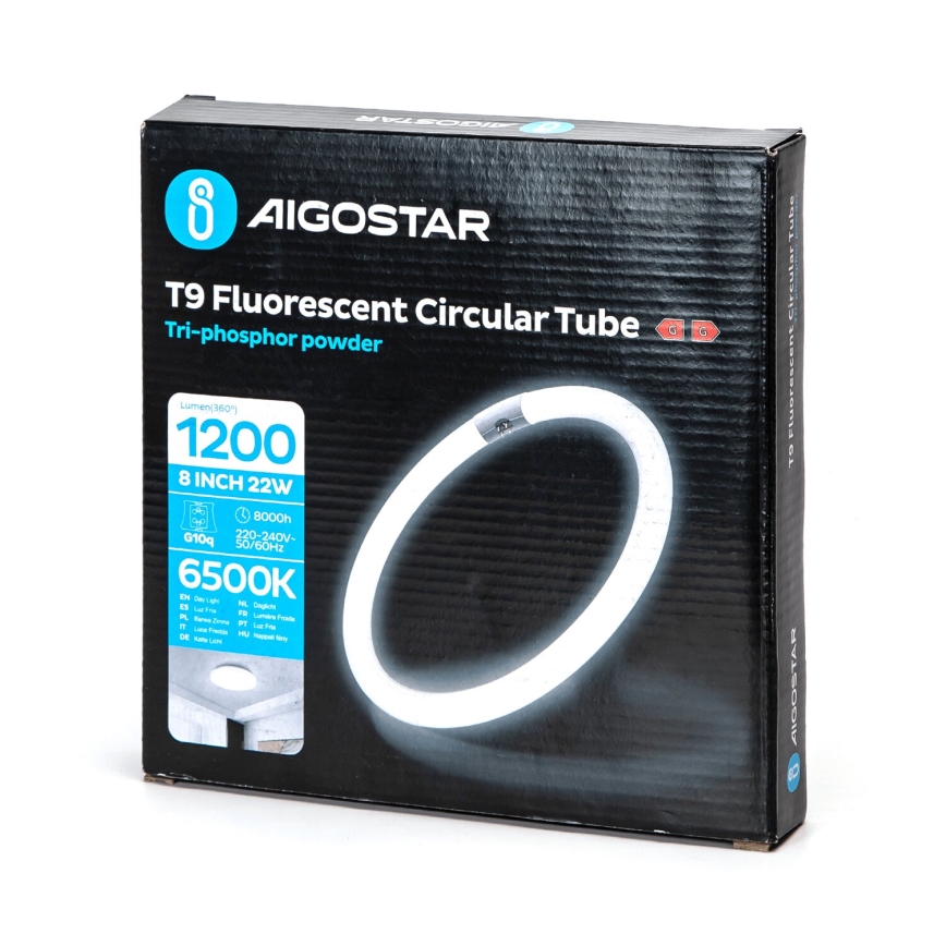 Tubo fluorescente LED T9 G24q-1/22W/230V 6500K - Aigostar
