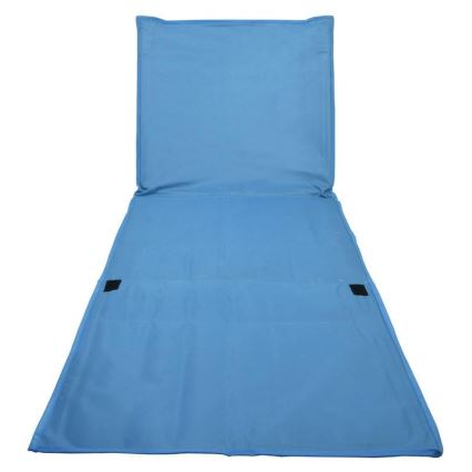 Tumbona plegable azul 160x55 cm