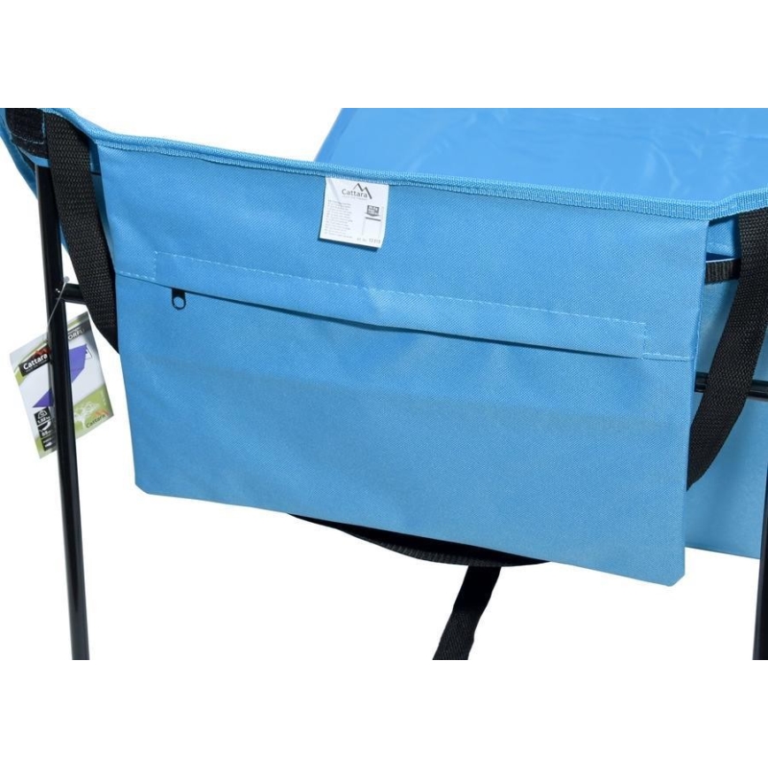 Tumbona plegable azul 160x55 cm