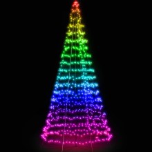 Twinkly - Árbol de Navidad LED RGB para exteriores LIGHT TREE 300xLED 2m IP44 Wi-Fi