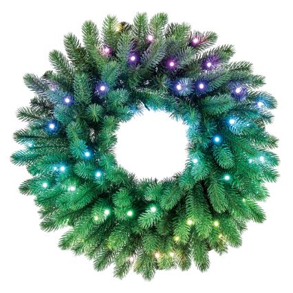 Twinkly - Corona de Navidad LED RGB regulable 50xLED d. 60 cm Wi-Fi
