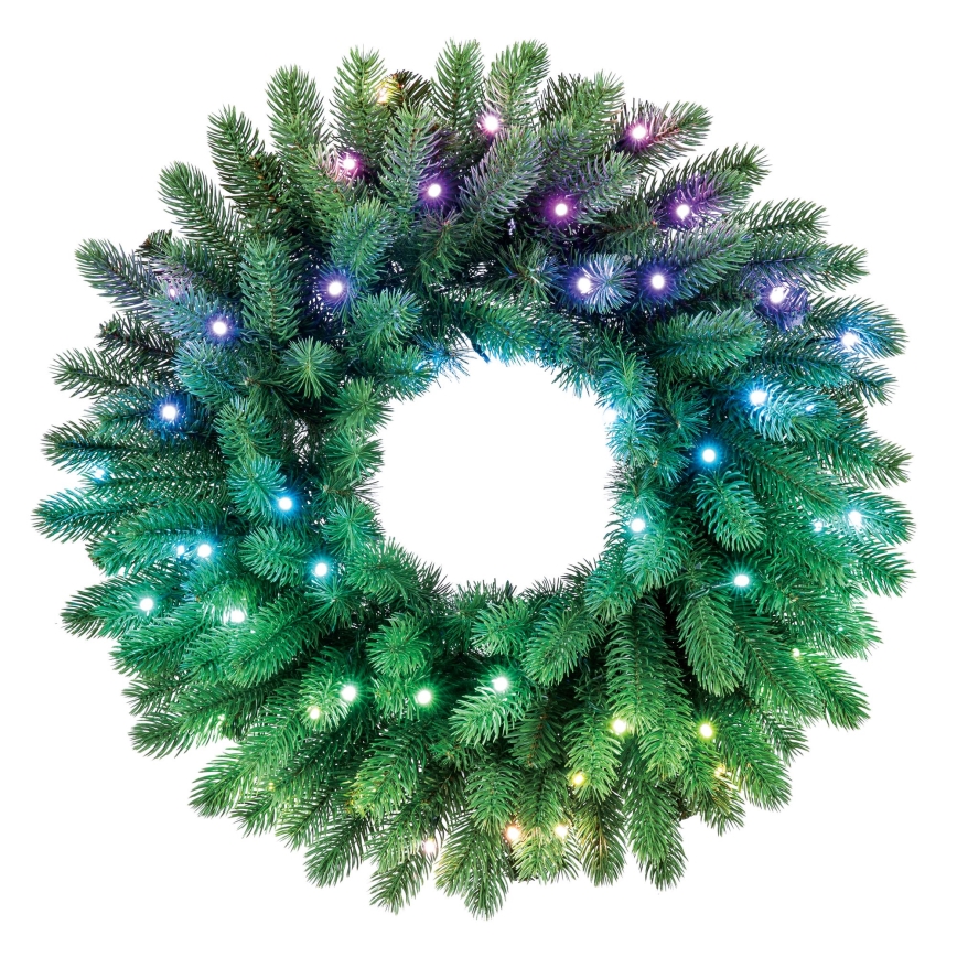 Twinkly - Corona de Navidad LED RGB regulable 50xLED d. 60 cm Wi-Fi