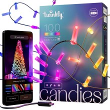 Twinkly - LED RGB Regulable Cinta de Navidad 100xLED 8 m USB Wi-Fi