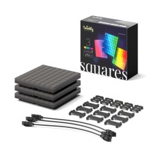 Twinkly - SET 3xLED RGB Panel regulable SQUARES 64xLED 16x16 cm Wi-Fi