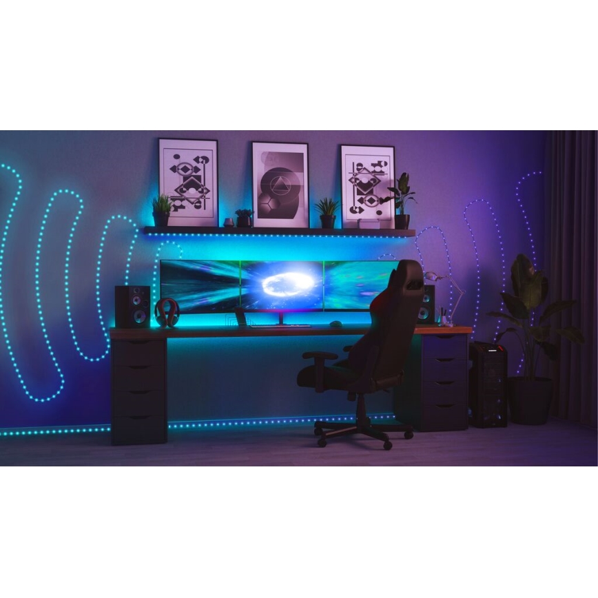 Twinkly - Tira LED RGB regulable para exteriores DOTS 400xLED 20 m IP44 Wi-Fi
