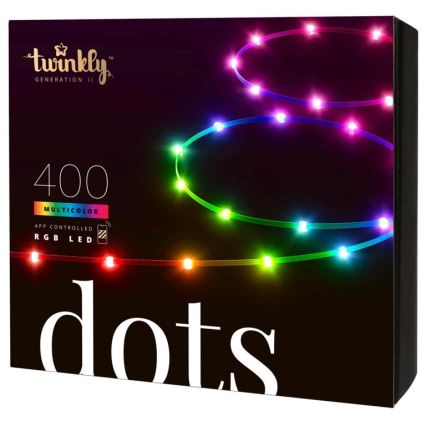 Twinkly - Tira LED RGB regulable para exteriores DOTS 400xLED 20 m IP44 Wi-Fi