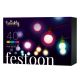 Twinkly - LED RGB Regulable exterior cadena decorativa FESTOON 40xLED 24m IP44 Wi-Fi
