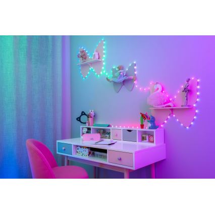 Twinkly - LED RGB Regulable Cinta de Navidad CANDIES 100xLED 8 m USB Wi-Fi