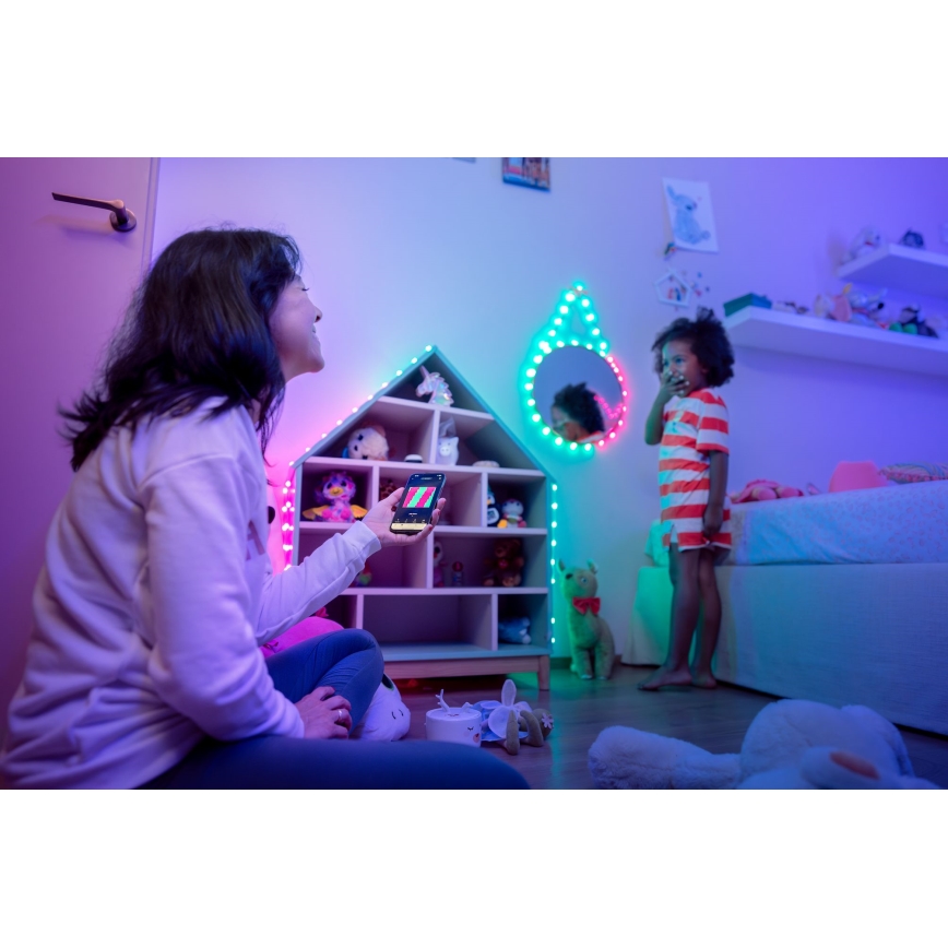 Twinkly - LED RGB Regulable Cinta de Navidad CANDIES 100xLED 8 m USB Wi-Fi