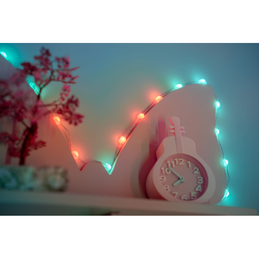 Twinkly - LED RGB Regulable Cinta de Navidad CANDIES 200xLED 14 m USB Wi-Fi
