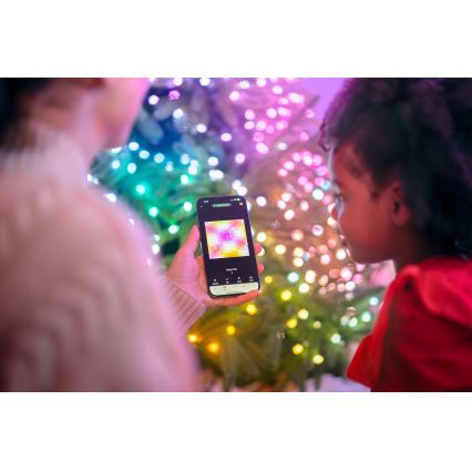 Twinkly TWKP100RGB-G - Cortina de Navidad LED RGB regulable 8 m USB Wi-Fi