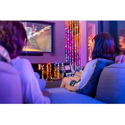 Twinkly TWKP100RGB-G - Cortina de Navidad LED RGB regulable 8 m USB Wi-Fi