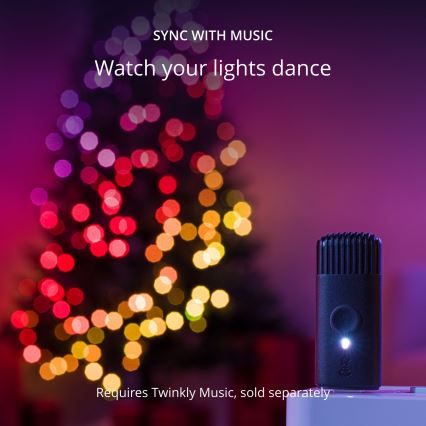 Twinkly TWKP100RGB-G - Cortina de Navidad LED RGB regulable 8 m USB Wi-Fi