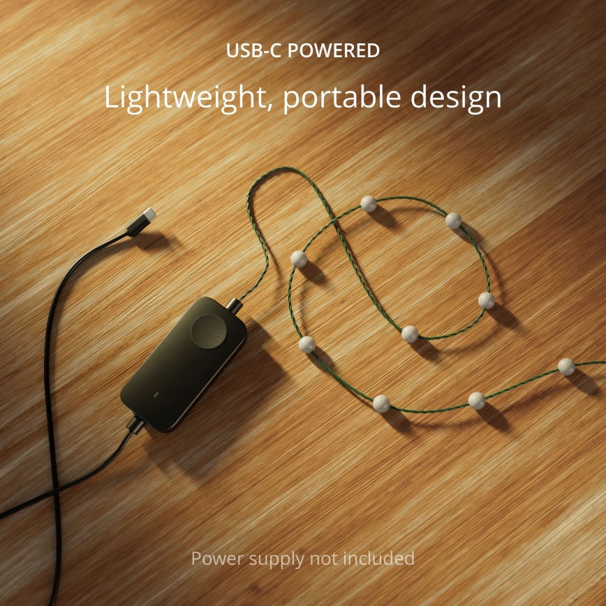 Twinkly TWKP100RGB-G - Cortina de Navidad LED RGB regulable 8 m USB Wi-Fi