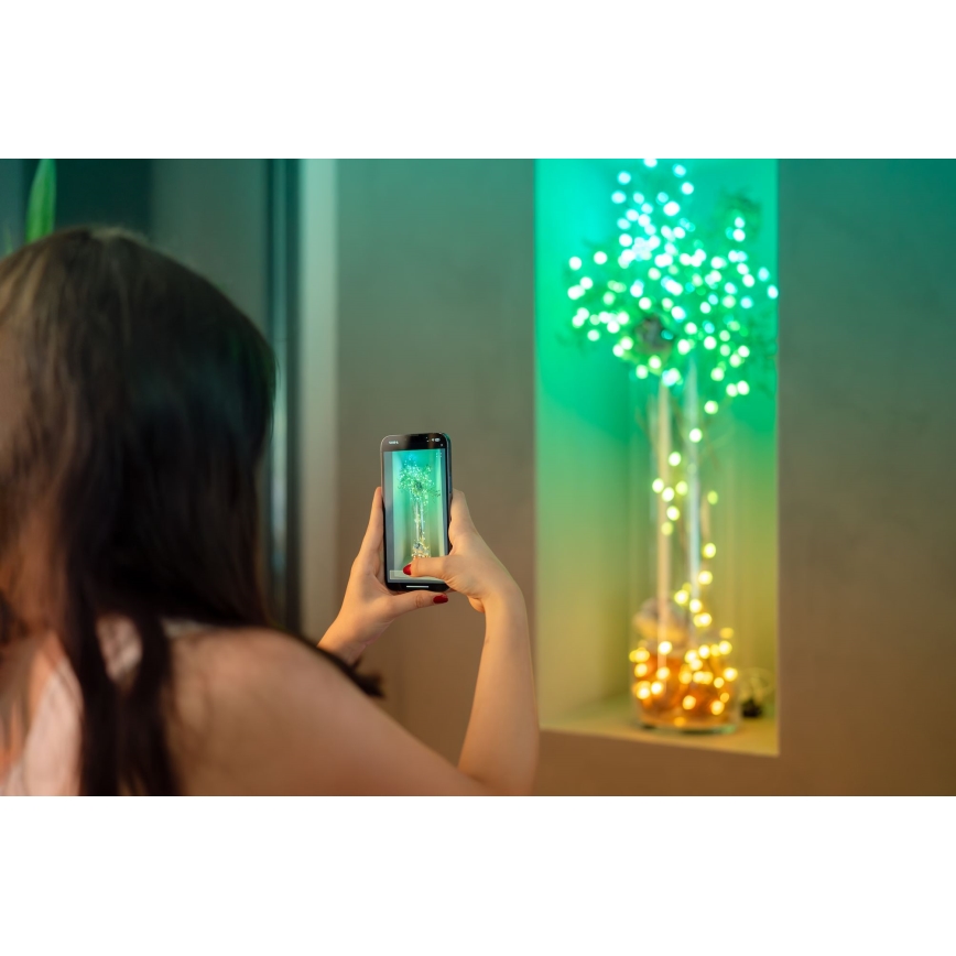 Twinkly - LED RGB Regulable Cinta de Navidad CANDIES 200xLED 14 m USB Wi-Fi