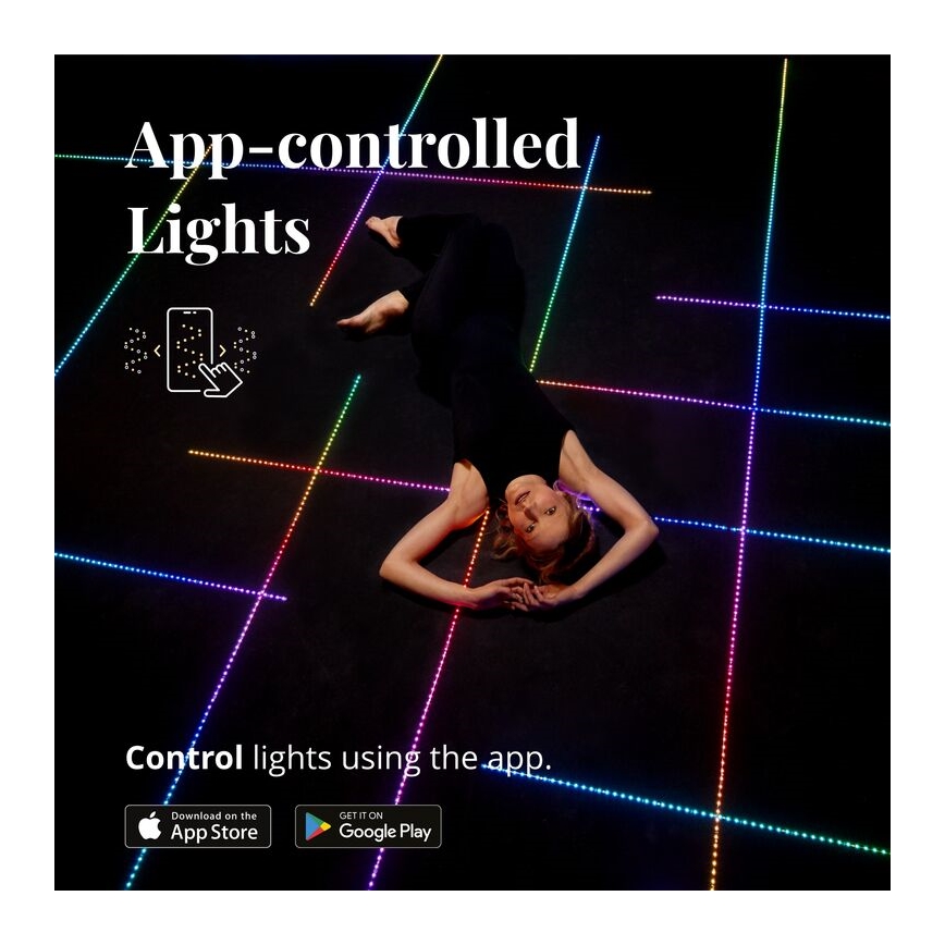 Twinkly - LED RGB Tira regulable LINE 100xLED 1,5 m Wi-Fi