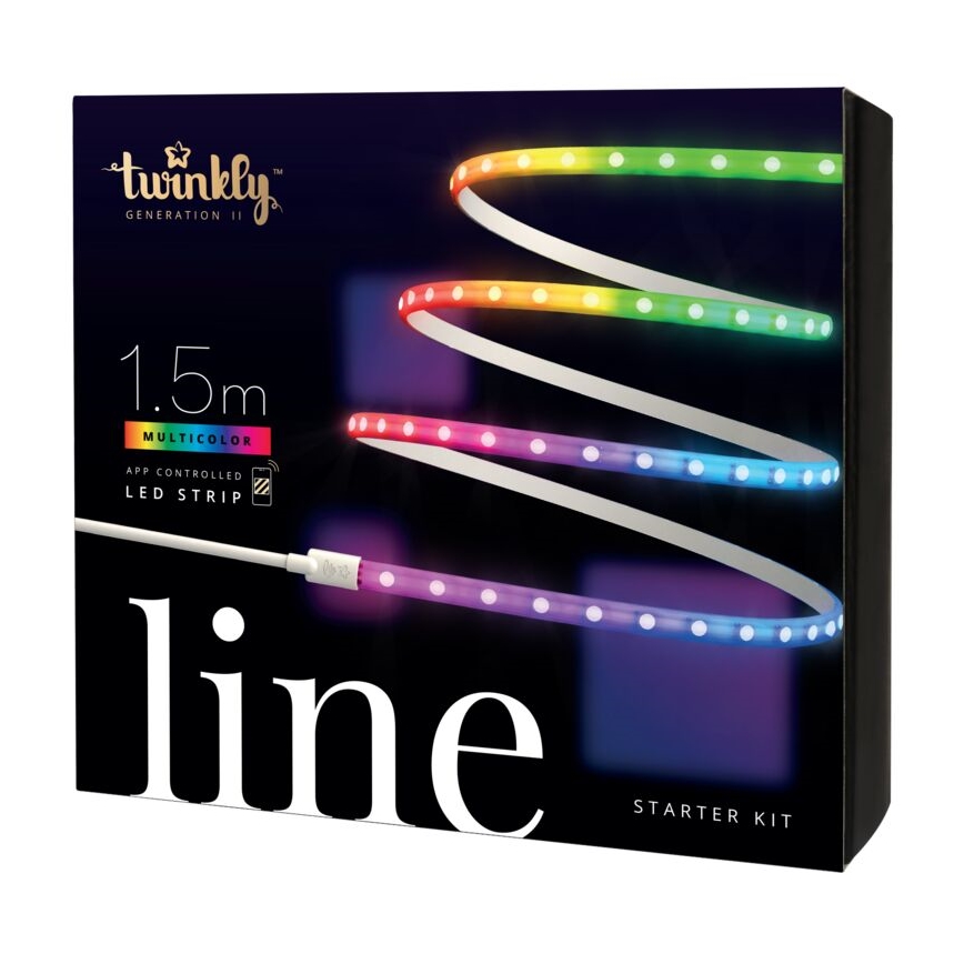 Twinkly - LED RGB Tira regulable LINE 100xLED 1,5 m Wi-Fi