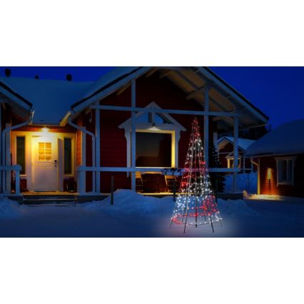 Twinkly - LED RGBW Árbol de Navidad exterior regulable LIGHT TREE 300xLED 2m IP44 Wi-Fi