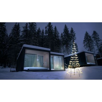 Twinkly - LED RGBW Árbol de Navidad exterior regulable LIGHT TREE 300xLED 2m IP44 Wi-Fi