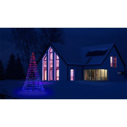 Twinkly - LED RGBW Árbol de Navidad para exterior regulable LIGHT TREE 450xLED 3m IP44 Wi-Fi