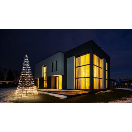 Twinkly - LED RGBW Árbol de Navidad para exterior regulable LIGHT TREE 450xLED 3m IP44 Wi-Fi